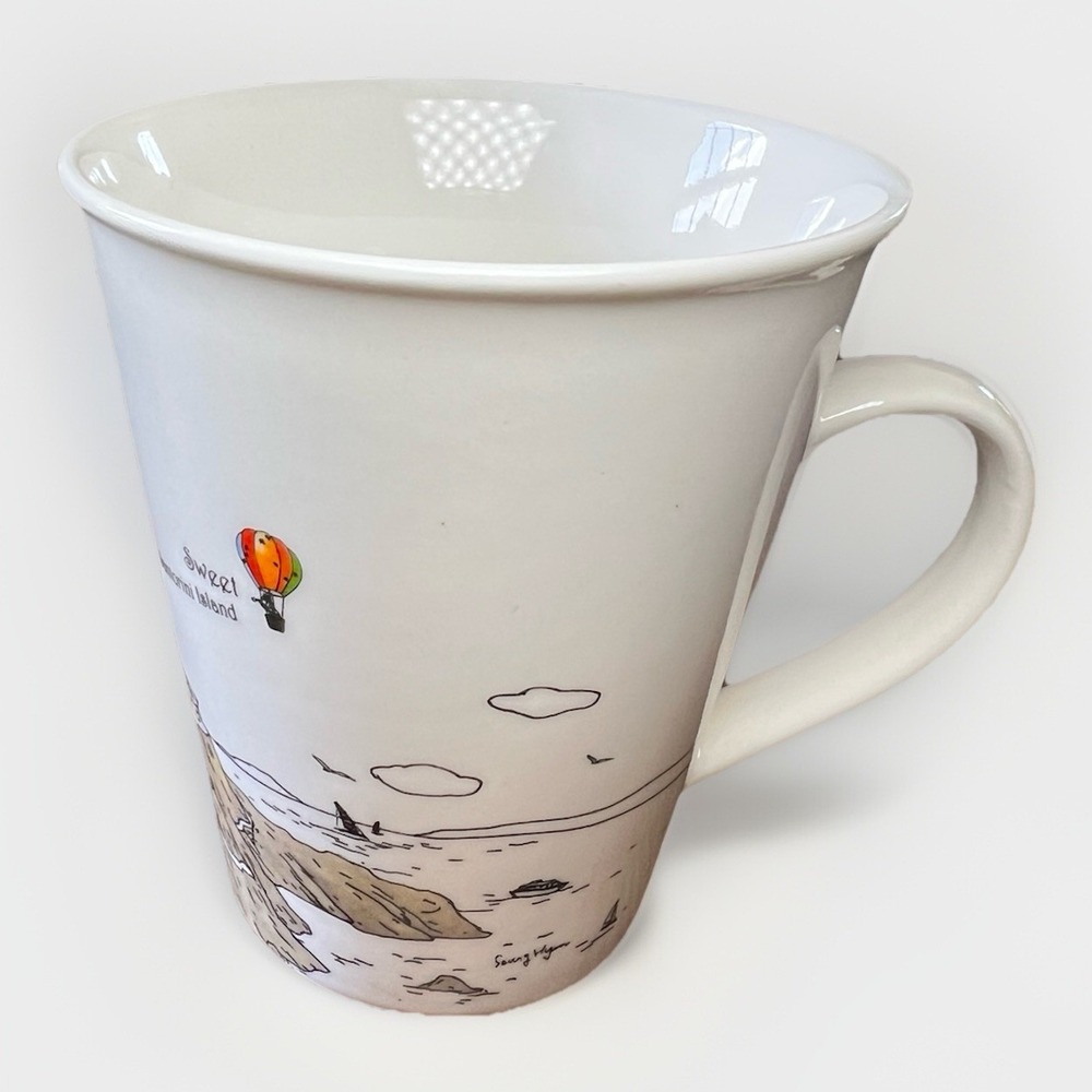 Europe Sketch Design By Rabbitstory Korea Coffee Mug Set of 2 - Picture 8 of 9